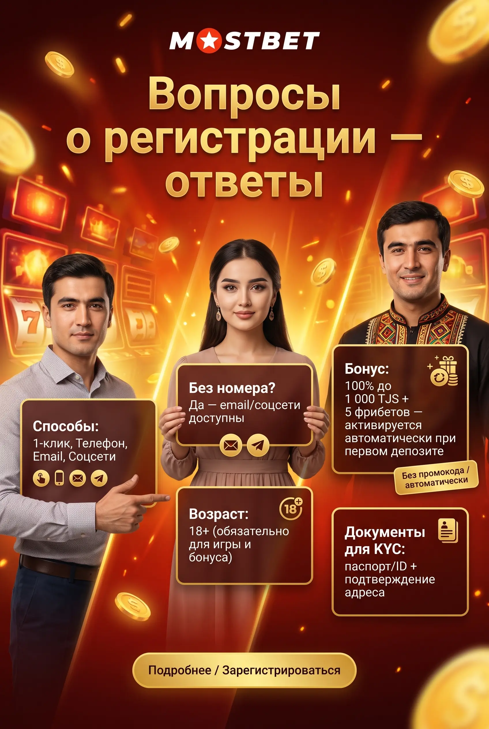 Вопросы о регистрации в мостбет