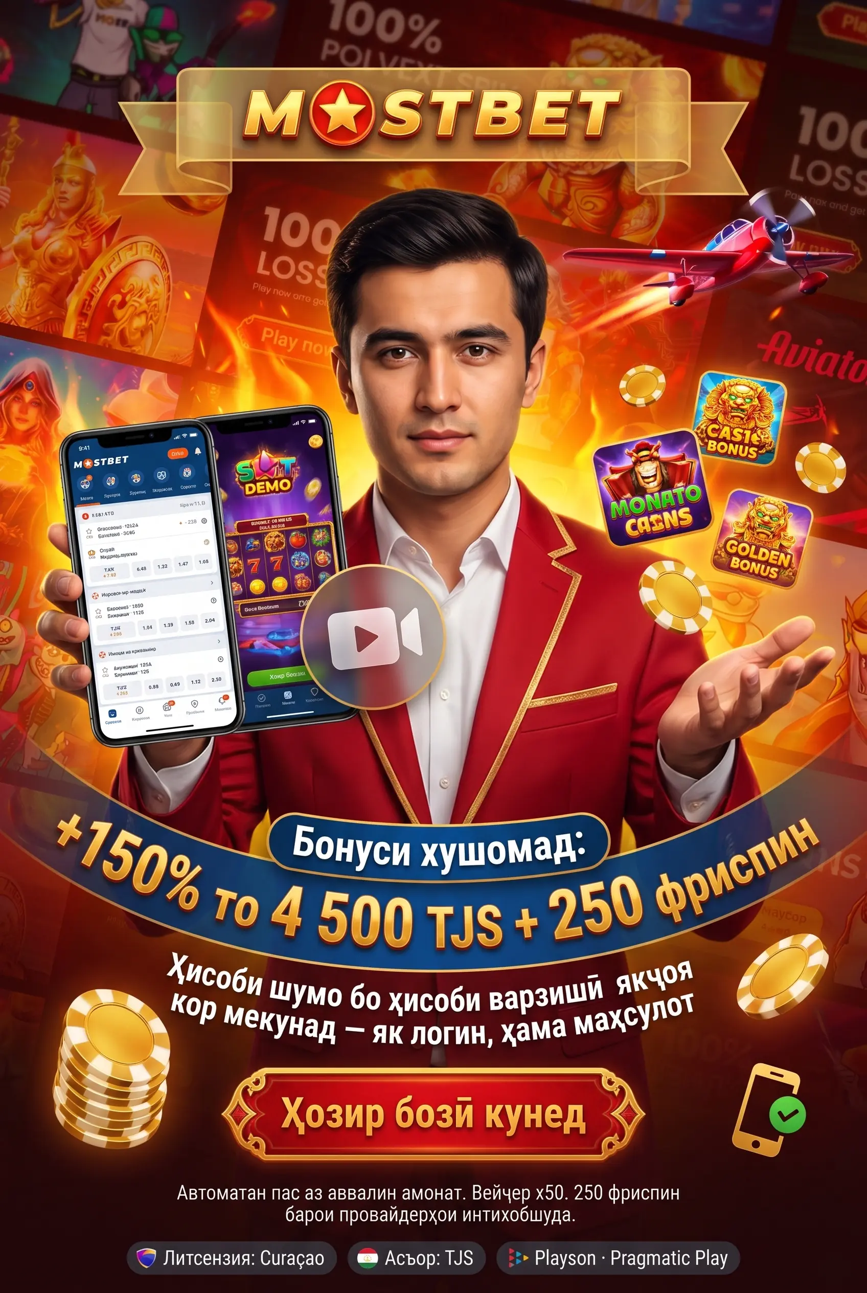 Дар бораи казинои Mostbet